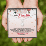 To My Daughter From Mom I Wish You The Strength To Face All The Challenges Alluring Beauty Necklace Jewelry