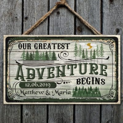 Wooden Door Sign