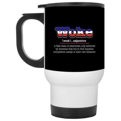 14 oz. White Travel Mug