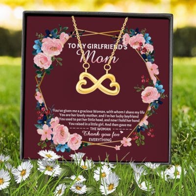 Alternative view of To My Girlfriend's Mom Infinity Heart Pendant Necklace - Mother's Day Gift For Girlfriend's Mom