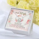 To My Wife From Husband The Woman I Love With All My Heart Love Knot Necklace - Valentines Necklace Gifts