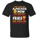 4VT. I May Look Like A Potato, Black, Unisex T-Shirt 4VT. I May Look Like A Potato, Black, Unisex T-Shirt