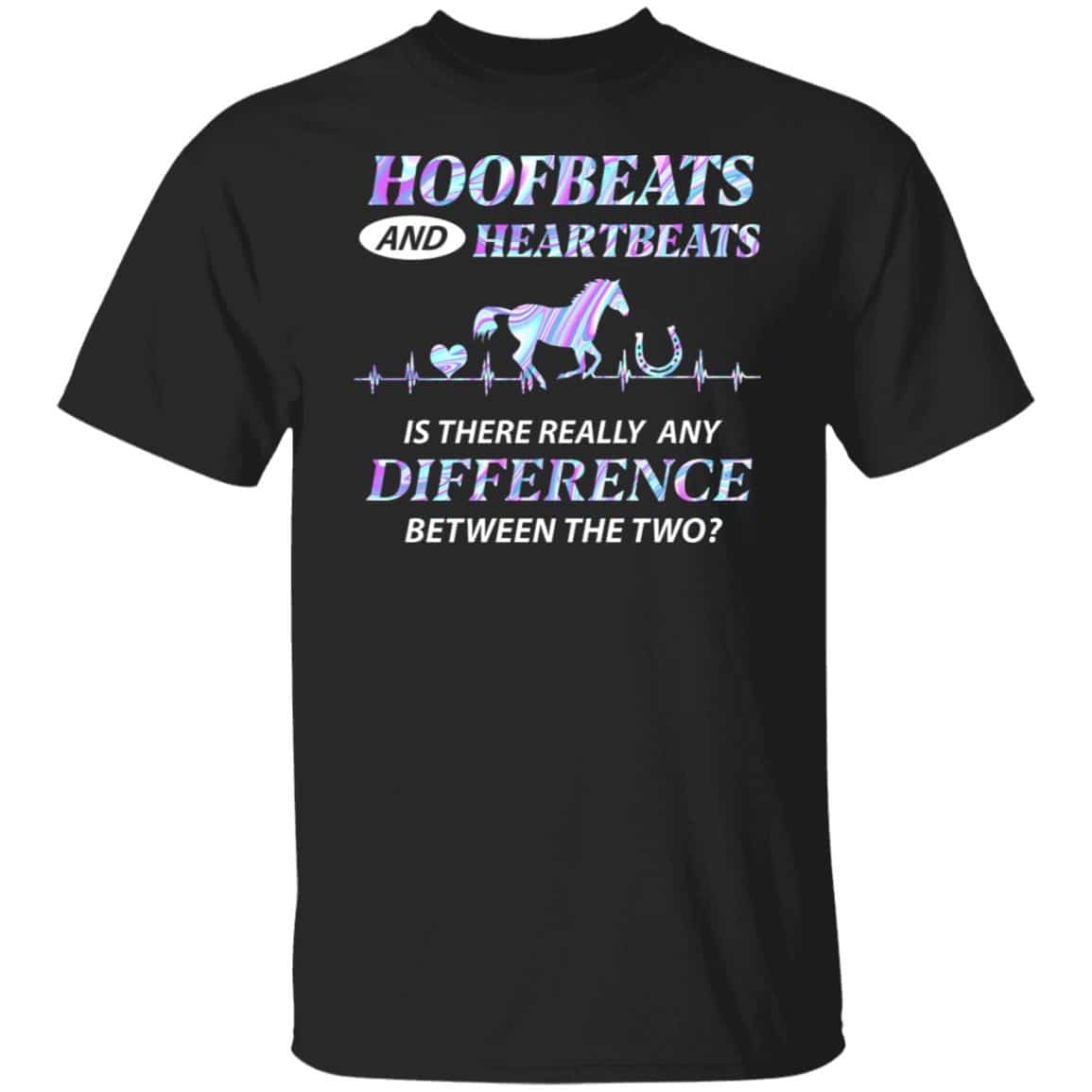 6VT. Hoofbeats And Heartbeats, Black, Unisex T-Shirt 6VT. Hoofbeats And Heartbeats, Black, Unisex T-Shirt