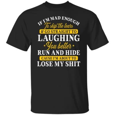 laugh tee, Black, Unisex T-Shirt
