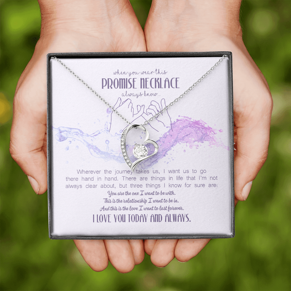When You Wear This Promise Necklace Forever Love Pendant Necklace - Jewelry Gifts For Her Girlfriend Wife