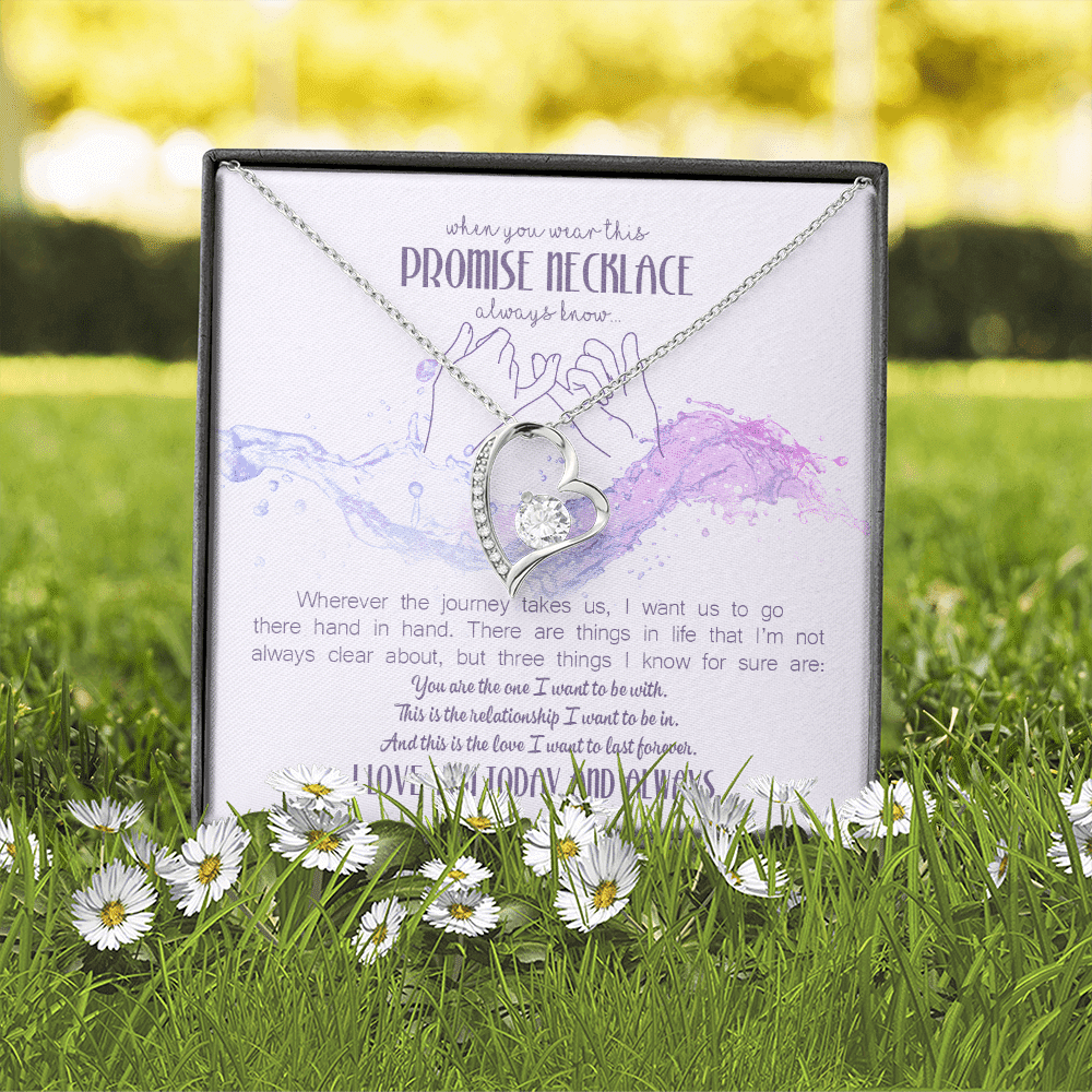 When You Wear This Promise Necklace Forever Love Pendant Necklace - Jewelry Gifts For Her Girlfriend Wife
