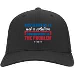 4VT. Government Is The Problem, Black, Twill Cap