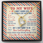 Valentines Gifts for Her To My Wife I Didn't Marry You so I Could Live with You Forever Love Pendant Necklace - Forever Love Necklace (18K Yellow Gold) Valentines Gifts for Her To My Wife I Didn't Marry You so I Could Live with You Forever Love Pendant Necklace - Forever Love Necklace (18K Yellow Gold)