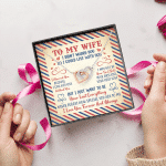 Valentines Gifts for Her To My Wife I Didn't Marry You so I Could Live with You Interlocking Hearts Pendant Necklace