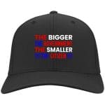 9 HG. The Bigger The Government HAT, Black, Twill Cap