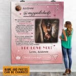 Personalized Photo My Spoiled Wife We Have Lived Through Many Things Together Fleece Blanket - Mink Blanket