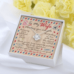 Husband to My Wife Meeting You Was Fate Becoming Your Husband Was a Choice Love Knot Pendant Necklace