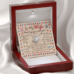 Husband to My Wife Meeting You Was Fate Becoming Your Husband Was a Choice Love Knot Pendant Necklace