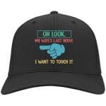 5O. Look My Wife HAT, Black, Twill Cap