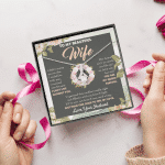 To My Beautiful Wife From Husband You Are My Queen Alluring Beauty Necklace - Anniversary Valentines Necklace