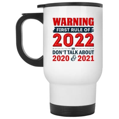 14 oz. White Travel Mug