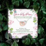 You're My Person My Best Friend My Biggest Cheerleader Interlocking Hearts Pendant Necklace - Bestie Gift Necklace