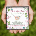 You're My Person My Best Friend My Biggest Cheerleader Interlocking Hearts Pendant Necklace - Bestie Gift Necklace