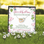 You're My Person My Best Friend My Biggest Cheerleader Interlocking Hearts Pendant Necklace - Bestie Gift Necklace