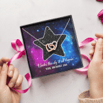 Custom Valentine Gifts Star Map Constellation Necklace Under This Sky It All Began Interlocking Hearts Pendant Necklace