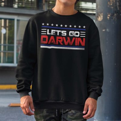 Alternative view of Let's Go Darwin Funny Political T-shirt - Hoodie - Sweatshirt - Long Sleeve