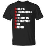 3 HG. Biden's Recklessness_tee, Black, Unisex T-Shirt