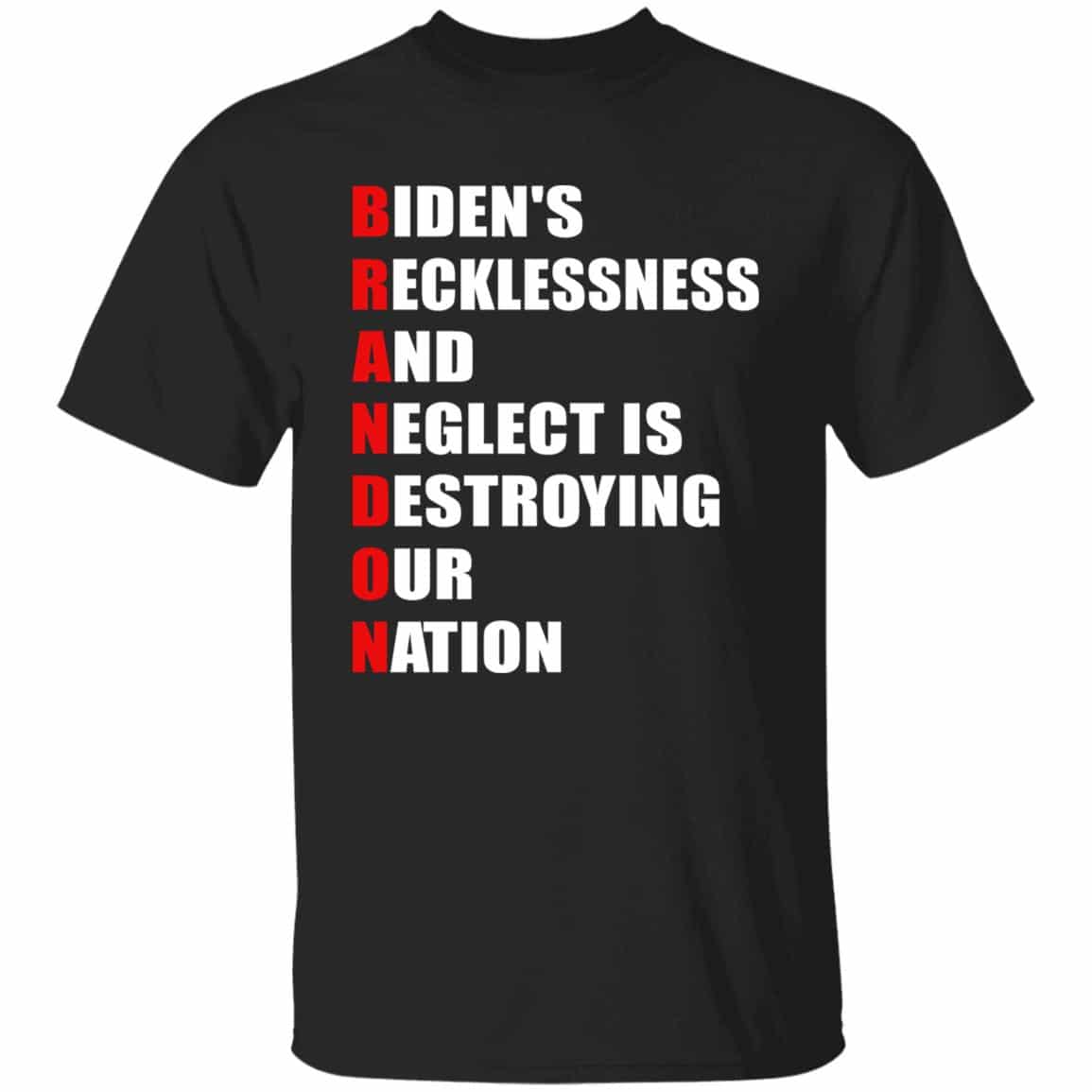 3 HG. Biden's Recklessness_tee, Black, Unisex T-Shirt