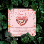 To My Future Wife I Was A Little Too Late To Be Your First Valentines Interlocking Hearts Pendant Necklace