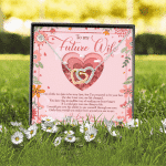 To My Future Wife I Was A Little Too Late To Be Your First Valentines Interlocking Hearts Pendant Necklace