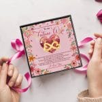 6BN. Special You Are Infinity Heart Necklace (Gold) 5