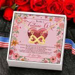 6BN. Special You Are Infinity Heart Necklace (Gold) 6
