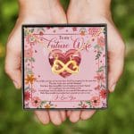 6BN. Special You Are Infinity Heart Necklace (Gold)