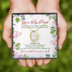 You're My Person My Best Friend My Biggest Cheerleader Forever Heart Pendant Necklace - Bestie Gift Necklace