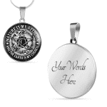 Nature Is My Religion And The Earth Is My Church Witch Wiccan Pentacle Luxury Circle Pendant Necklace - Bangle