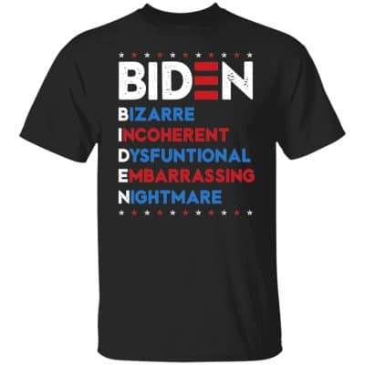 3VT. Biden Bizarre Incoherent, Black, Unisex T-Shirt