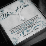 We're a Team Meeting You Was Fate Love You Forever Alluring Beauty Necklace