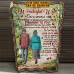 7VT. To My Wonderful Wife Once Upon Old Couple blanket mk5