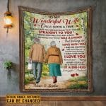 7VT. To My Wonderful Wife Once Upon Old Couple blanket mk6