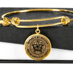 Nature Is My Religion And The Earth Is My Church Vintage Witch Circle Pendant Necklace - Bangle