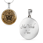 Nature Is My Religion And The Earth Is My Church Vintage Witch Circle Pendant Necklace - Bangle