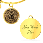 Nature Is My Religion And The Earth Is My Church Vintage Witch Circle Pendant Necklace - Bangle