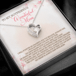 To My Boyfriend's Wonderful Mom I Will Forever Be Grateful For You Forever Love Pendant Necklace