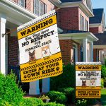 3O. Warning Our Dogs_Sample Design 2 Garden & House Mockup 2