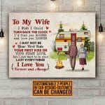 5VT. To My Wife I Wish I Could Old Couple RV canvas mk2