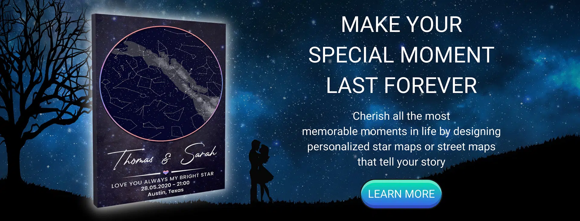 Star Map Banner Landing Page