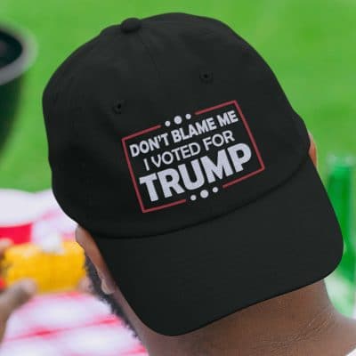 Don't Blame Me I Voted For Trump Funny Political Twill Cap - Trump Supporter Snapback Hat