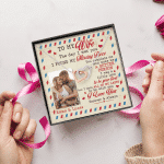 Custom Photo To My Wife The Day I Met You I Found My Missing Piece Personalized Interlocking Hearts Necklace