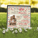 Custom Photo To My Wife The Day I Met You I Found My Missing Piece Personalized Interlocking Hearts Necklace