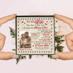 Custom Photo To My Wife The Day I Met You I Found My Missing Piece Personalized Interlocking Hearts Necklace