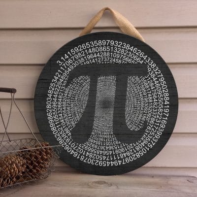 Alternative view of Funny Pi Day Door Sign - Math Tee for Pi Day 3.14 Decoration Door Sign